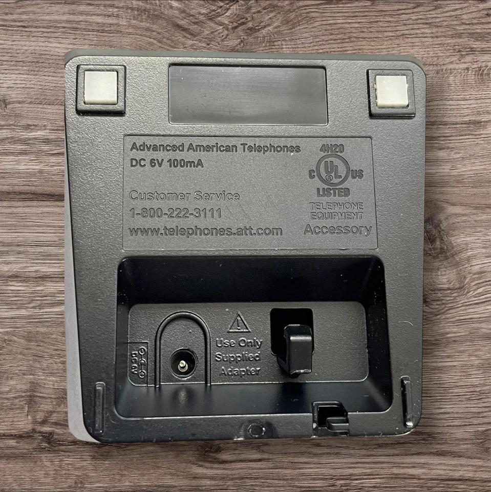 Base Cargador Teléfono Inalámbrico Original OEM AT&T DC 6V 100mA EL52251 EL52351 Foto 3 de 3