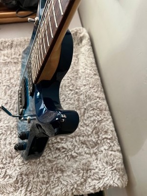 Ernie Ball Music Man JP7 Blue Dawn w/Piezo with original hard