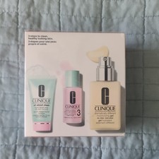 Clinique 3-Step Type 3 Skincare Set 4.2 oz. Dramatically Gel Sealed in Box