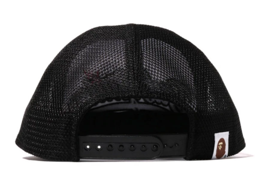 Sombrero de camionero de malla A Bathing Ape BAPE Baby Milo bordado con cierre a presión nuevo con etiquetas en bolsa Foto 3 de 4