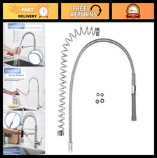 Flexible 44" Commercial Sink Sprayer Hose Replacement - Stainless Steel Pre-Rins