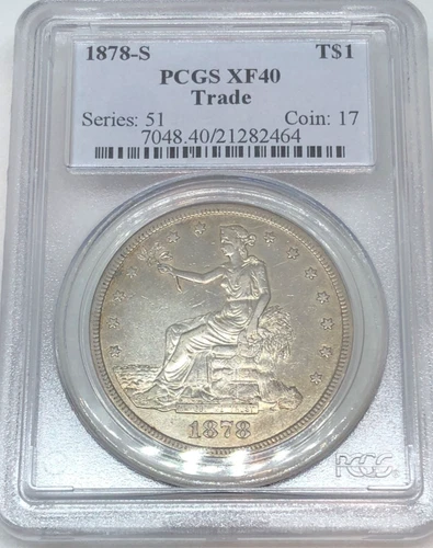 1878-S $1 Silver Trade Dollar PCGS XF40