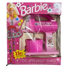 1990 Barbie Action Appliance Play Set Mixer Chilton Toys-23 Pc Rare VHTF