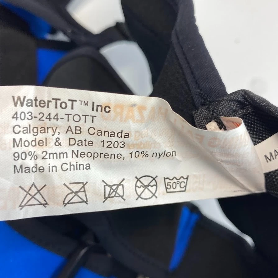 Portabebés de neopreno Water Tot niños 8-30 libras azul mejor para padres más altos Foto 4 de 4