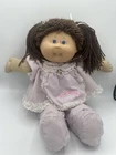 Vintage Cabbage Patch Doll Brown Hair Blue Eyes Dimples Tooth 1985 Orig Outfit