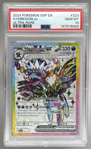 147516043 Hydreigon ex 2024 Pokemon Surging Sparks #223 PSA 10