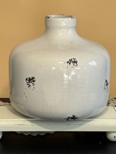 Pottery Vase Large Alabaster White Stoneware Ceramic