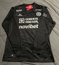 REPLICA PIRMA  CRUZ AZUL JERSEY  ALTERNATIVO BLACK 25/26 REPLICA MANGA LARGA