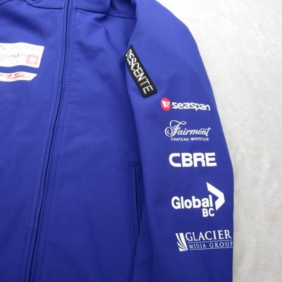 Descente Ski Team Issue Jacket Mens 3XS Blue Snow Whistler Cup