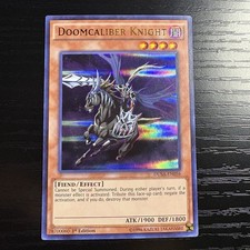 Doomcaliber Knight Ultra Rare 1st Edition Yu-Gi-Oh! Duelist Saga DUSA-EN056 LP