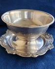 193 grams Sterling Silver Gravy Bowl with underplate Chantilly By Gorham