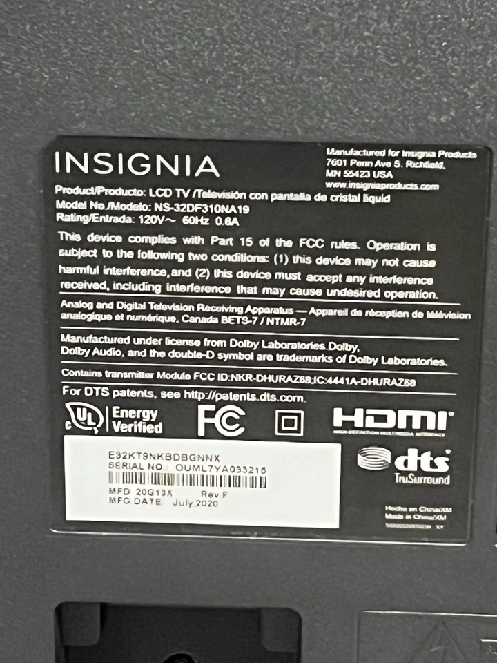 Insignia NS-32DF310NA19 32" F20 Series LED HD Smart TV Fire TV Edition Black - Image 4 of 4