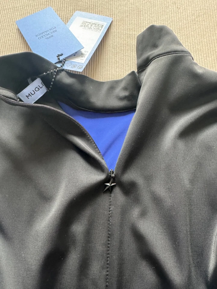 Mugler Dress Black and Blue, Size 8 - Image 4 of 4