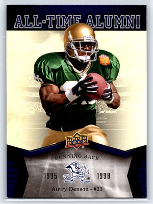 2013 Upper Deck Notre Dame Autry Denson All Time Alumni Insert #ATA-AD