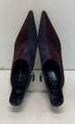 Via Spiga Burgundy Navy Suede Pointed Toe Stiletto Ankle Boots Size 6 M — photo 5