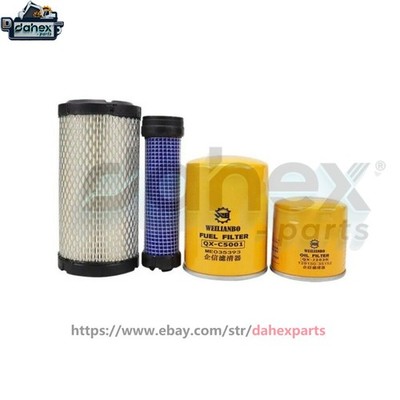 For Sunward 25U YANMAR Engine Oil Diesel Air Filter Maintenance Parts excavator