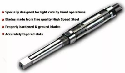 New HSS ADJUSTABLE HAND REAMER H6 - 19/32'' - 21/32'' / 15 - 16.6 MM EXPRESS SHIP