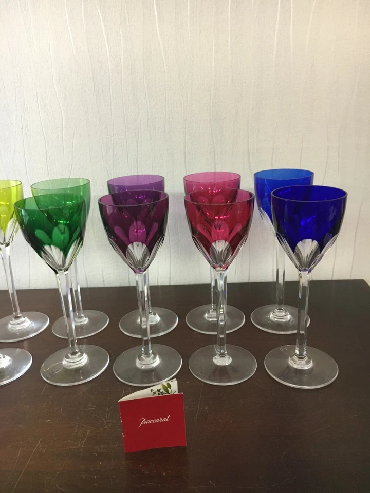 7 Bicchieri da Vino Modello Genova IN Cristallo Di Baccarat ( Costo Un Pezzo) - Immagine 4 di 4