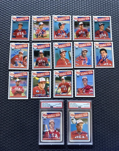 1985 Topps USA Olympic Team Signed Autographed Complete Set Mark Mcgwire PSA