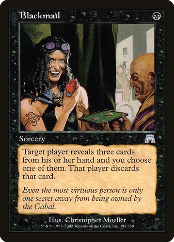 MTG magic cards 1x Blackmail Onslaught NM-Mint, English | eBay