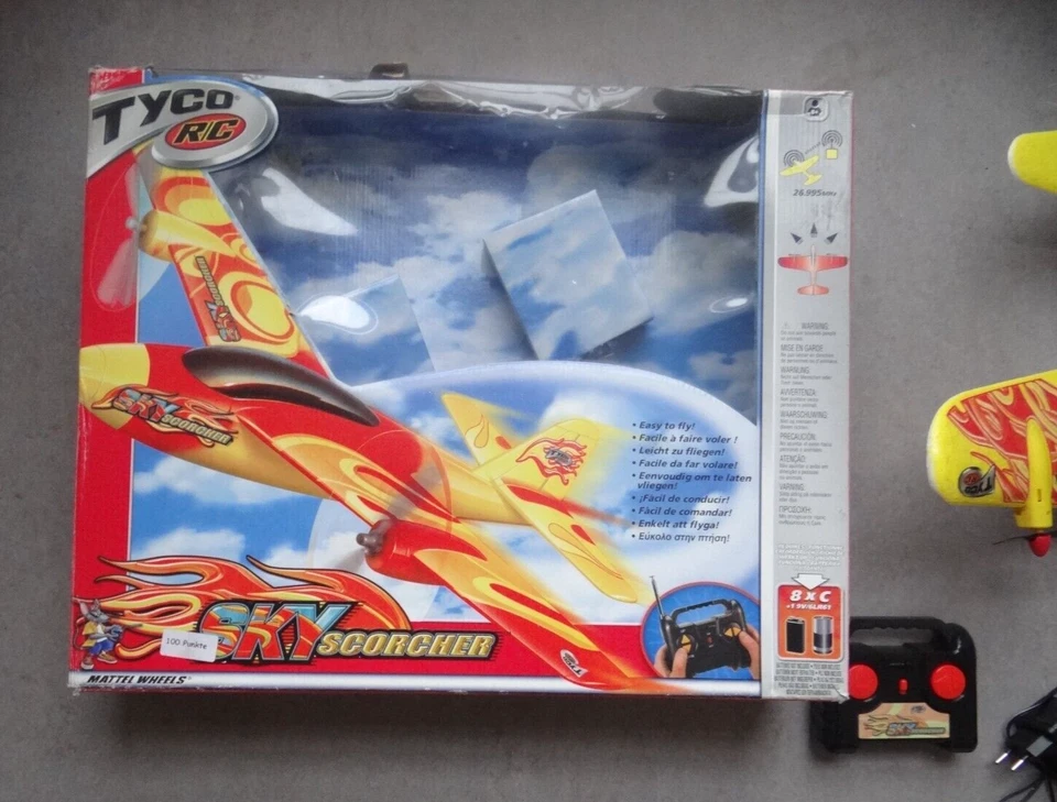Sky Scorcher RC Ferngesteuertes Spielzeug Flugzeug Flieger Tyco| Mattel mit OVP - Bild 2 von 2
