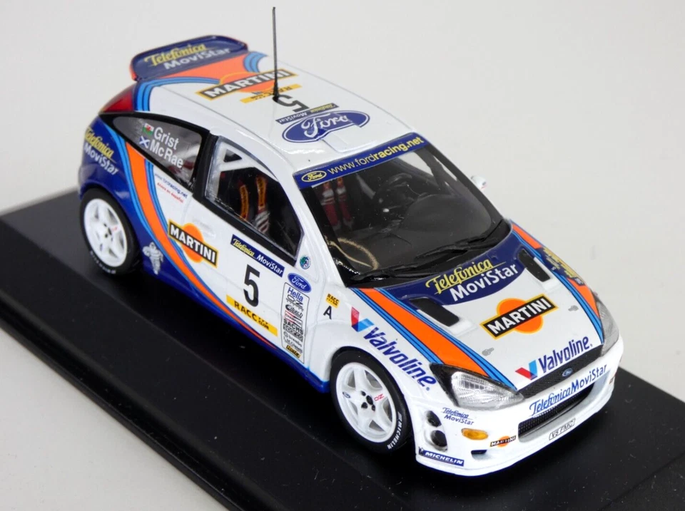 Minichamps Ford Focus WRC 2000 McRae 1:43 edición limitada caja de juguetes rara Foto 4 de 4