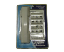 Bell Phones 13 Memory Big Button Speakerphone Model 20600-1 White