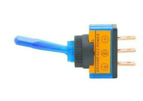 On-Off LED Toggle Switch Illuminated SPST 12V 12mm Panel Car Marine Light Boat - Picture 6 of 16