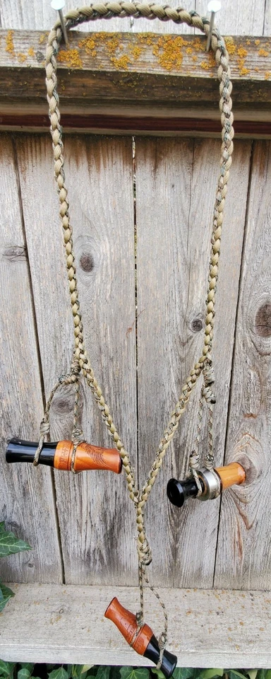 Cordão personalizado trançado pato chamada aves aquáticas ganso predador caça 550 Paracord - Imagem 2 de 4