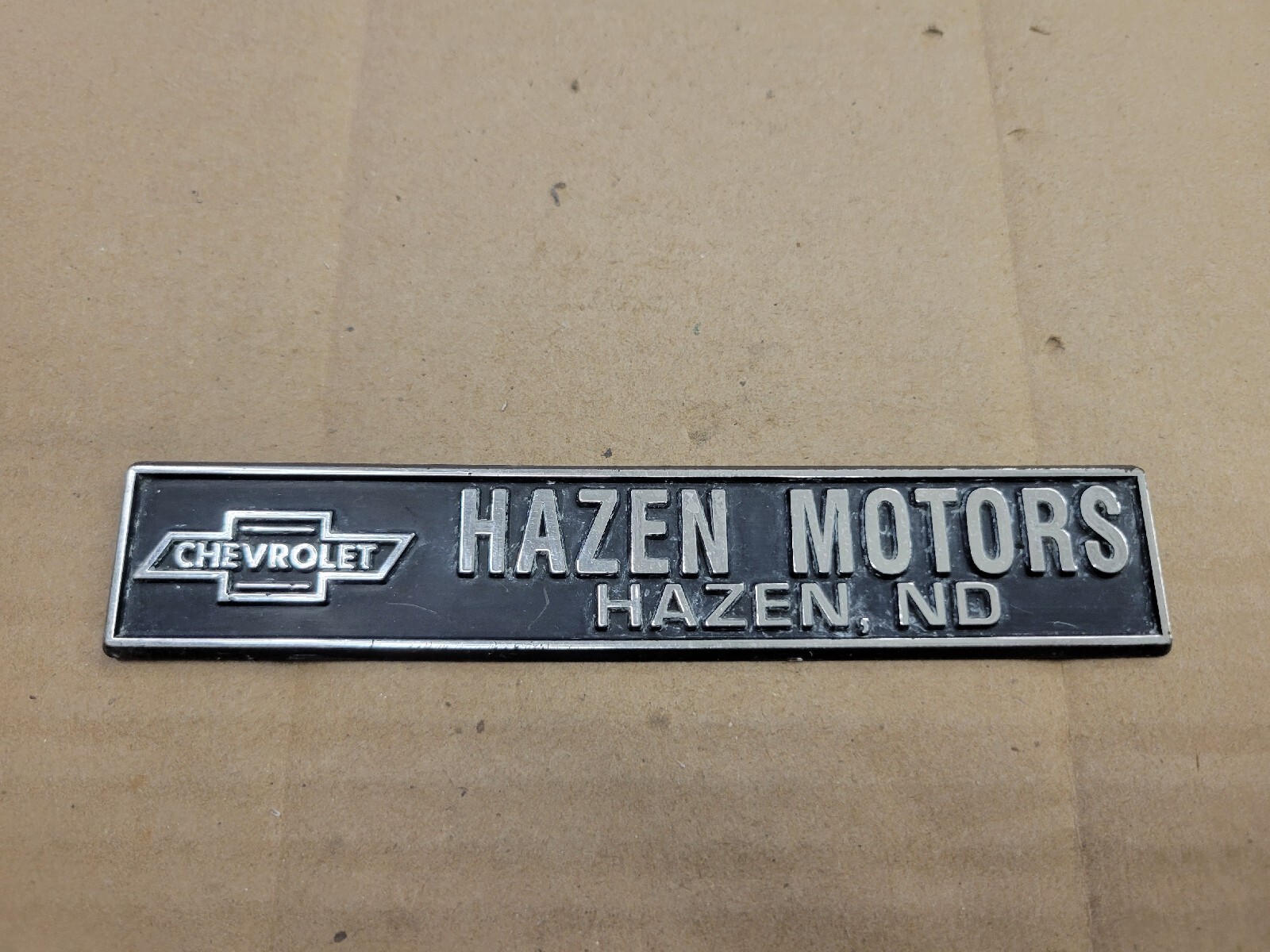 Hazen Motors Chevy North Dakota Car Dealership Dealer Emblem Badge Logo Name eBay