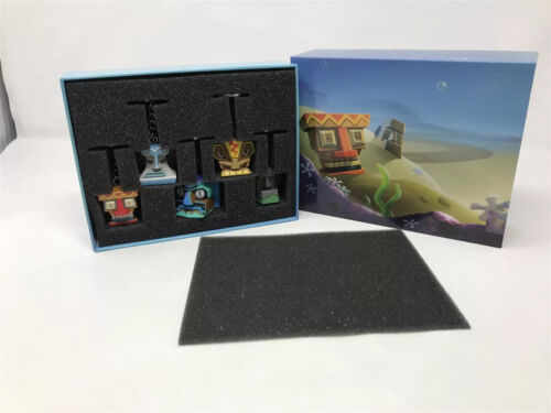 Neu SpongeBob Schwammkopf: Kampf um Bikinihose rehydriert 5 Schlüsselanhänger Set