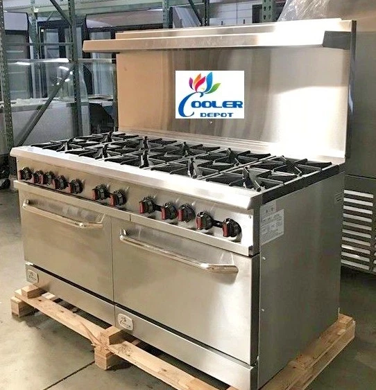 NEW 10 Burner Range Heavy Duty 60 Commercial Restaurant Stove Gas