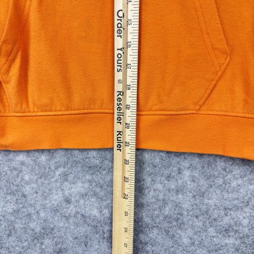Volcom Sweatshirt Youth medium Orange Pullover Hoodie Graphic Logo - Picture 5 of 14
