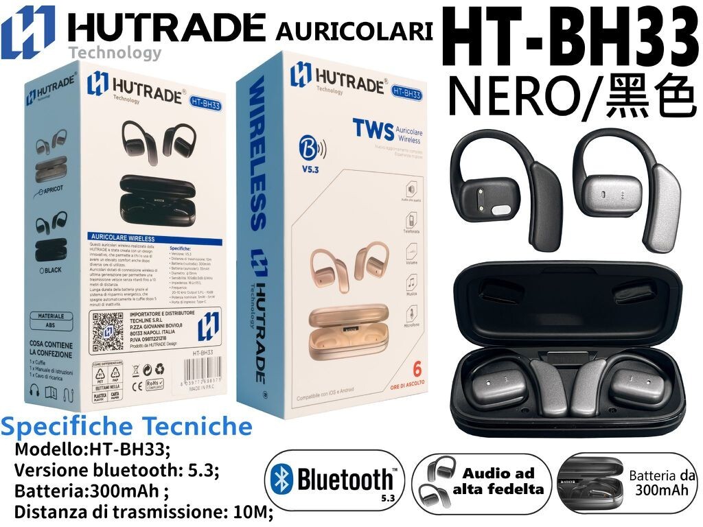 Auricolari Wireless Hutrade HT-BH33 Bluetooth 5.3