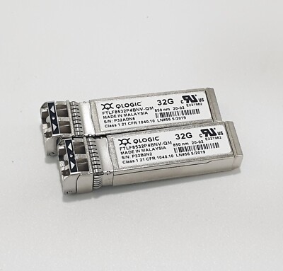 Lot of 5 Qlogic FTLF8532P4BNV-QM 32G 850nm Optical Transceiver Module