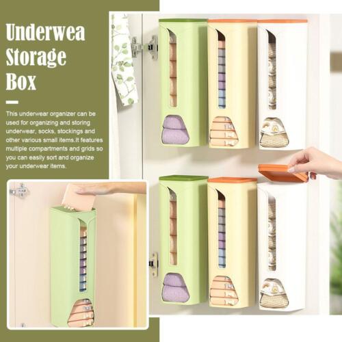 1X Underwear Socks Storage Box Organiser Wall-mounted Drawer Storage C0J4