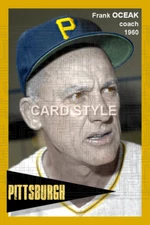 Frank Oceak - 1960 Pittsburgh Pirates  - choose a style - colorized print
