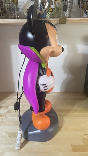 Darling Mickey Mouse Vampire Halloween Blow Mold Trick or Treat Disney - Picture 8 of 11