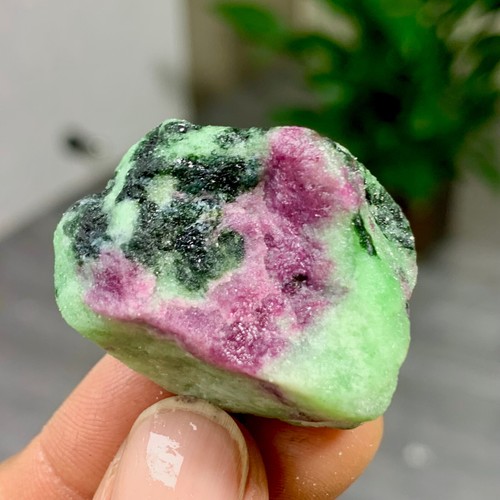 33gNatural green Ruby zoisite (anylite) crystal Mineral Decorate Energy Healin - Picture 11 of 14