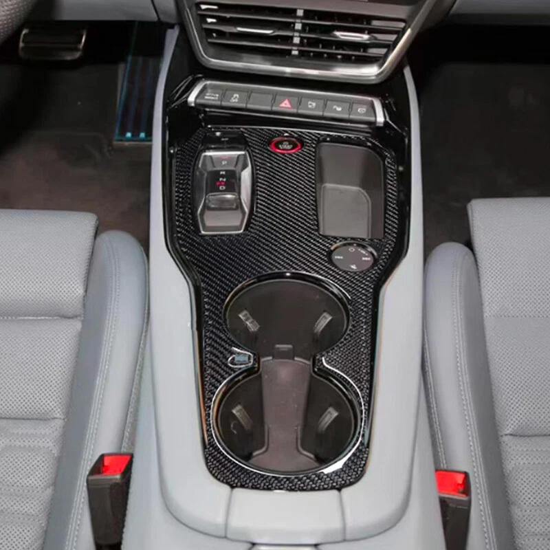 1X Pegatina de palanca de cambios de fibra de carbono real / Cubierta para Audi RS e-tron GT 23+ - Imagen 3 de 3