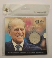 2017 Prince Philip A Life of Service Brilliant Uncirculated Five Pounds &pound;5 coin