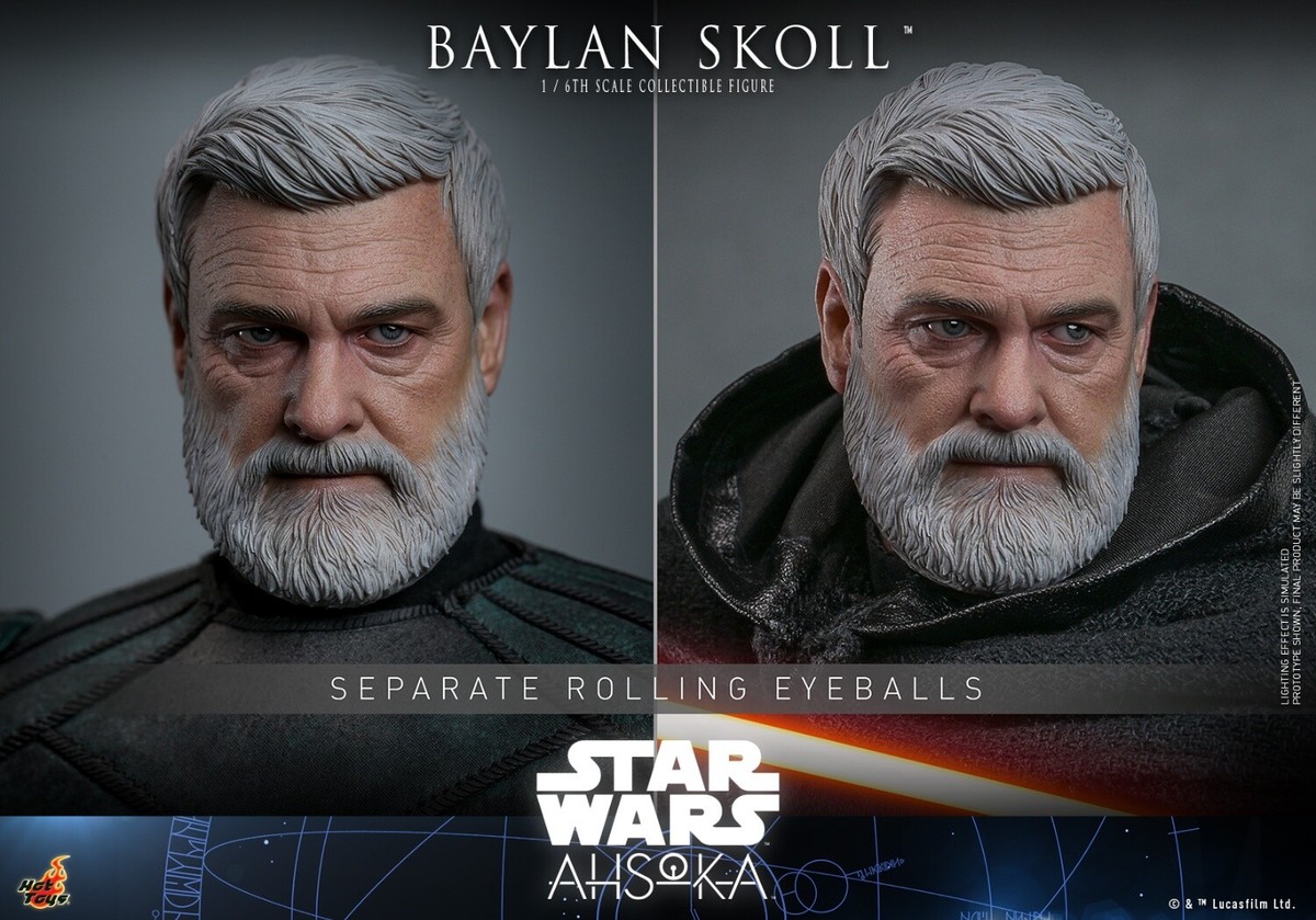 Hot Toys TMS125 Star Wars Ahsoka Baylan Skoll 1/6 Action Figure In