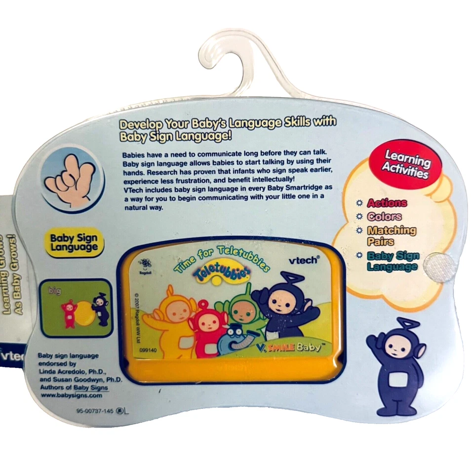 Teletubbies Time for Teletubbies Vtech V.Smile Baby Game Cartridge Learning New - Image 4 of 4