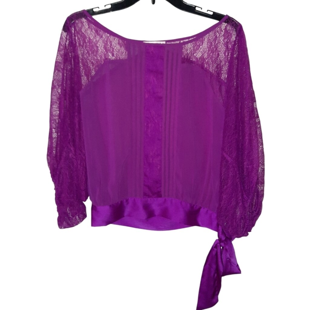 Double Zero Purple Blouse Size Small - image 2