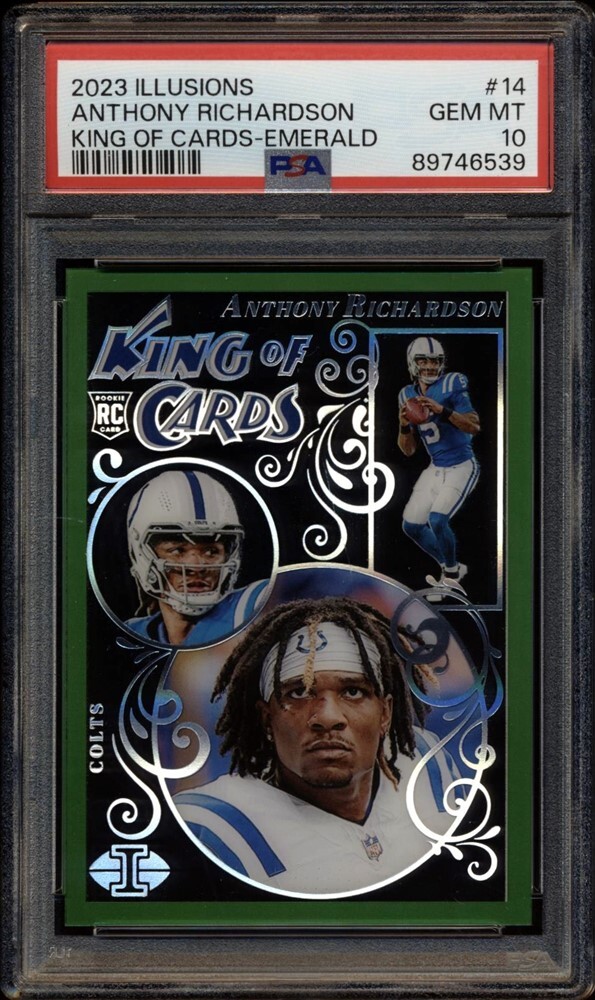 Anthony Richardson Panini Illusions King of Cards #14 Emerald