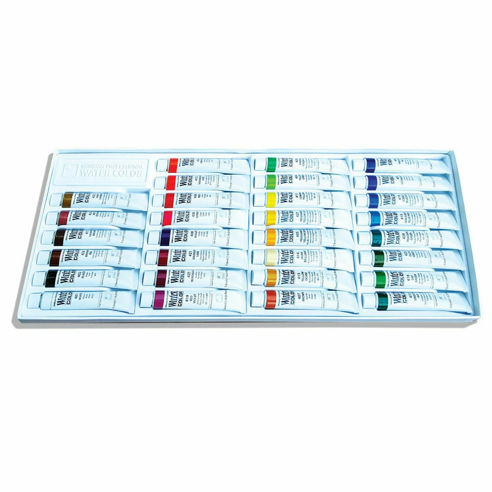 SHINHAN Professional Artist Grade Watercolor Paint Set 30 Colors 7.5ml Tube - Image 3 of 4