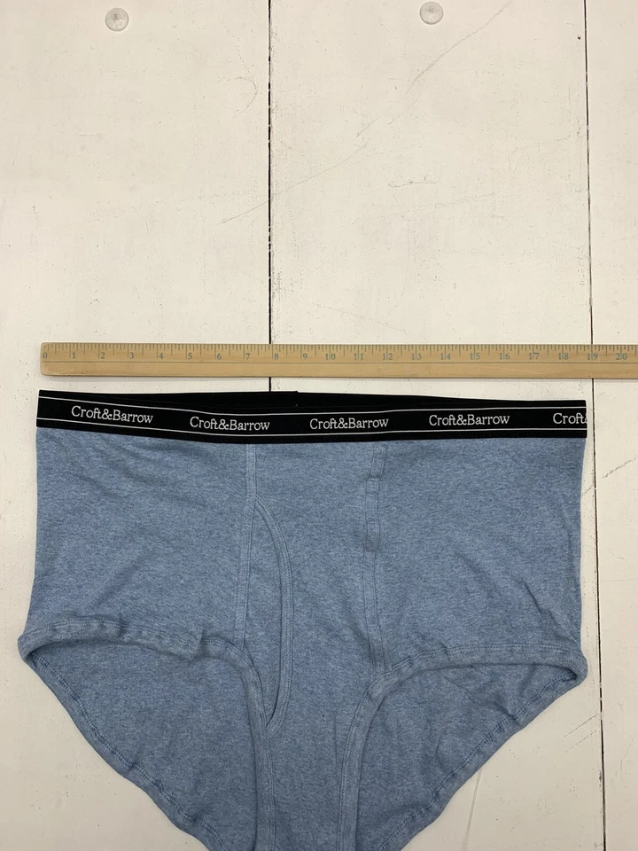 Paquete de 3 calzoncillos boxer azules Croft & Barrow para hombre talla 2XL Foto 3 de 4
