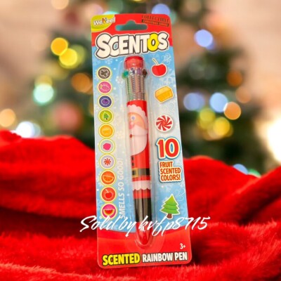 Scentos Scented Pen 10 Scented Colors & Individually Scented Like Candy Santa