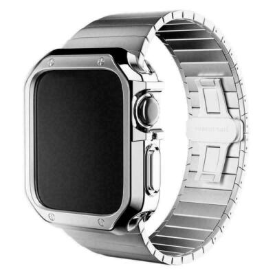 Stainless Steel Wrist iWatch Band Strap+Case For Apple Watch Series 8 7 6 5 49mm
