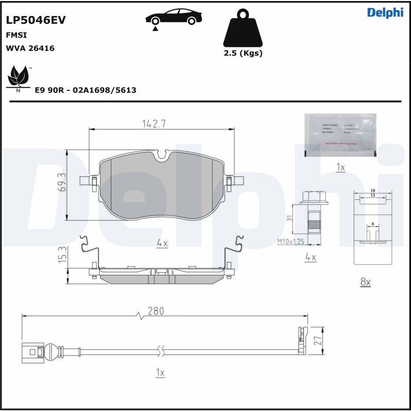 Plaquettes de frein Audi Q4 Sportback 35 40 45 e-tron endurance premium carbone